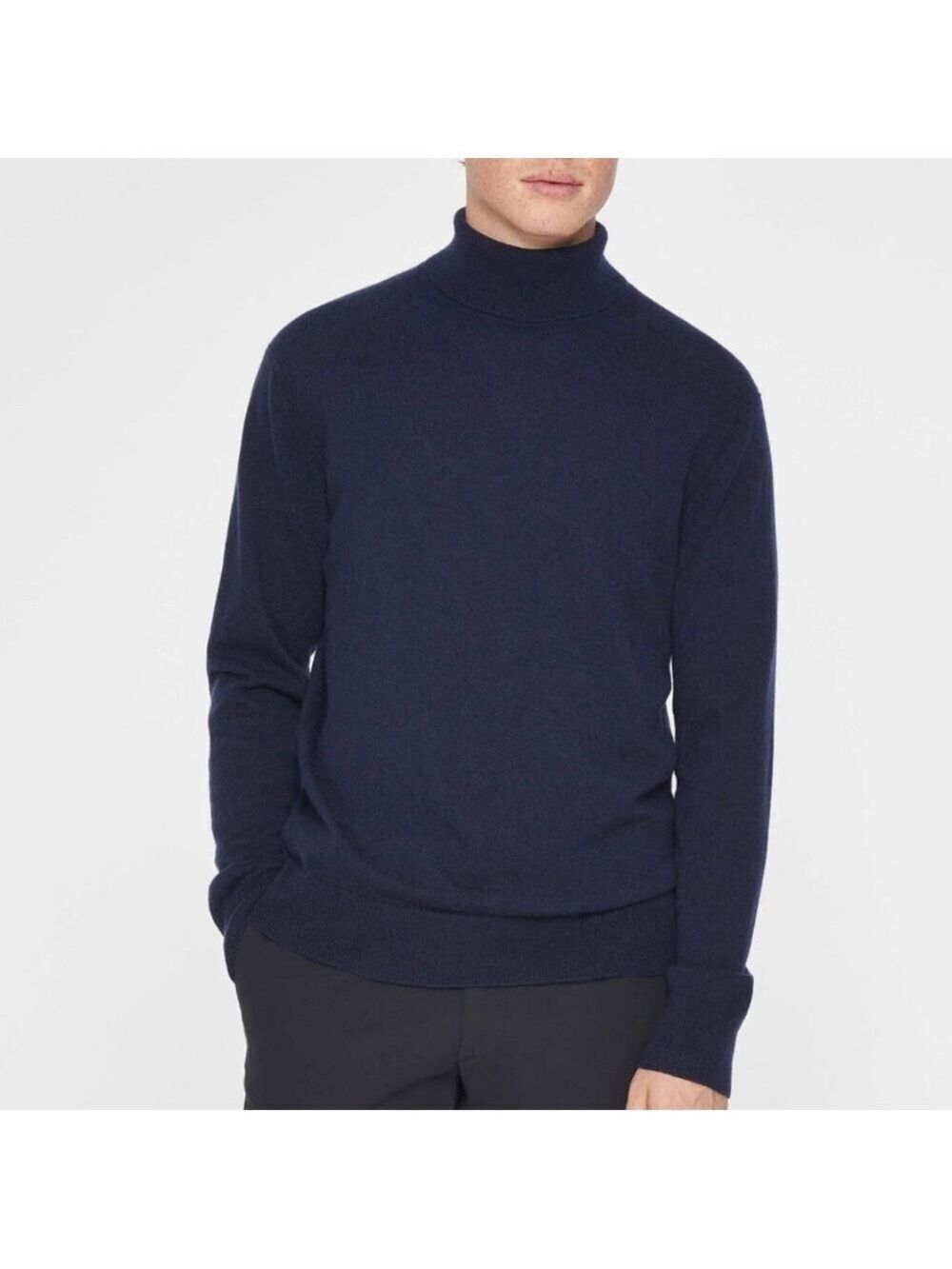 Club Monaco Navy Merino Wool Turtleneck Sweater XL